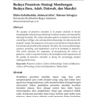 Budaya Pesantren Strategi Membangun Budaya Ilmu, Adab, Dakwah, dan Mandiri.pdf