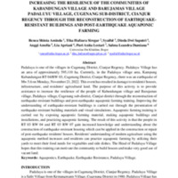 Increasing the resilience of the communities of Kabandungan Village and Barujamas Village Padaluyu Village, Cugenang Sub-District, Cianjur Regency through the reconstruction of ….pdf