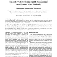 The Role of Meeting Applications in Improving Student Productivity and Health Management amid Corona Virus Pandemic.pdf