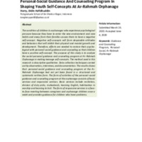 Personal-Social Guidance And Counseling Program In Shaping Youth Self-Concepts At Ar-Rahmah Orphanage.pdf