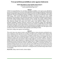 Tren penelitian pendidikan sains-agama Indonesia.pdf