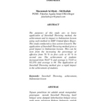 Penerapan Penggunaan Metode Snowball Throwing pada Mata Pelajaran Bahasa Indonesia.pdf