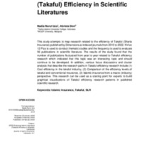 Exploring Islamic Insurance (Takaful) Efficiency in Scientific Literatures.pdf