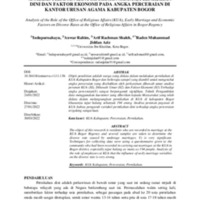 Analisis Peranan Kantor Urusan Agama (KUA), Pernikahan Dini dan Faktor Ekonomi pada Angka Perceraian di Kantor Urusan Agama Kabupaten Bogor.pdf