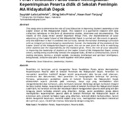 Peran pendidikan pandu dalam meningkatkan kepemimpinan peserta didik di Sekolah Pemimpin MA Hidayatullah Depok.pdf