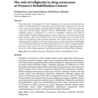 The role of religiosity in drug awareness at Women’s Rehabilitation Centers.pdf