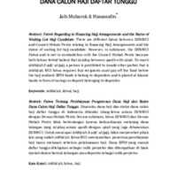 Fatwa Tentang Pembiayaan Pengurusan Dana Haji dan Status Dana Calon Haji Daftar Tunggu.pdf