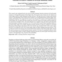 The Influence of Using Visual Media Images on Arabic Language Learning Outcomes in Grade IV Students at Al-Irsyad Elementary School.pdf