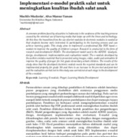 Implementasi e-modul praktik salat untuk meningkatkan kualitas ibadah salat anak.pdf
