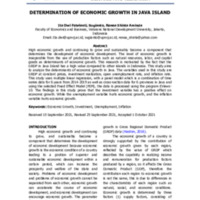 Determination of Economic Growth In Java Island.pdf