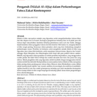 Pengaruh Dilālah Al-Alfaẓ dalam Perkembangan Fatwa Zakat Kontemporer.pdf