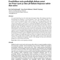 Pendidikan usia prabaligh dalam surat An-Nuur ayat 31 dan 58 dalam tinjauan tafsir dan sains.pdf