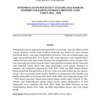 FENOMENA FLYPAPER EFFECT ATAS BELANJA DAERAH PEMERINTAH KABUPATENKOTA PROVINSI ACEH TAHUN 2016–2020.pdf