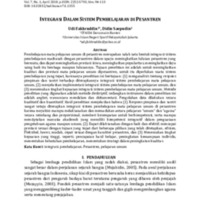 Integrasi dalam Sistem Pembelajaran di Pesantren.pdf