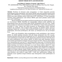 Pengembangan media pembelajaran video berbasis massive offline online courses (mooc) pada materi pelatihan analisa kredit mikro di PT. LKM bogor 2021.pdf