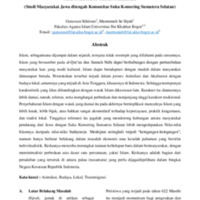 ISLAM, DALAM ASIMILASI BUDAYA LOKAL DENGAN MASYARAKAT TRASNMIGRASI (Studi Masyarakat Jawa ditengah Komunitas Suku Komering Sumatera Selatan).pdf