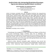 Analisis buku teks Antropologi Kontekstual karangan Supriyanto dalam perspektif Islamic worldview.pdf