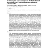 Membangun kepemimpinan profetik santri Kontribusi OSTADA di Pesantren Daarul Uluum Lido.pdf