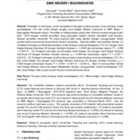 Hubungan Antara Persepsi Siswa Tentang Model Pembelajaran Ctl Dan Minat Belajar Dengan Hasil Belajar Bahasa Indonesia Pada Siswa Kelas X Smk Negeri I Bojonggede.pdf